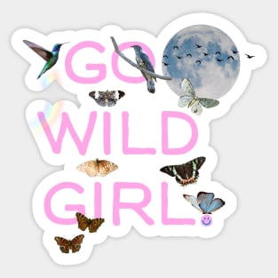 Go Wild Girl Sticker